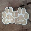 Picture of Paw Print Christmas Ornament