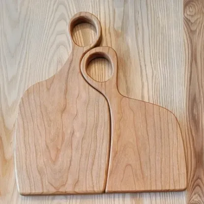 nested cherry serving boards